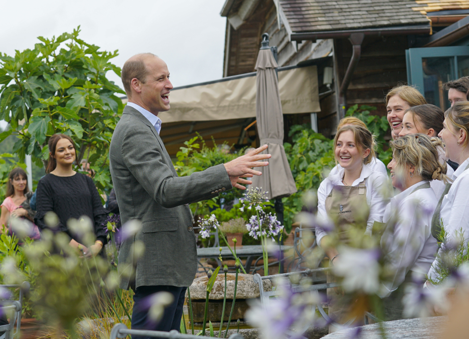 The Prince of Wales visits the Duchy nursery