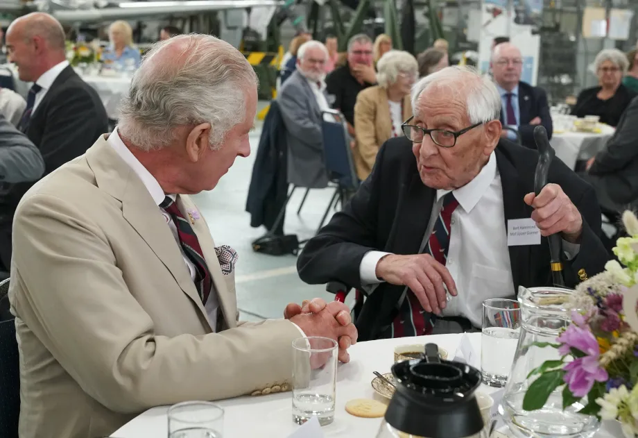 The King visits the Battle of Britain Memorial Flight
