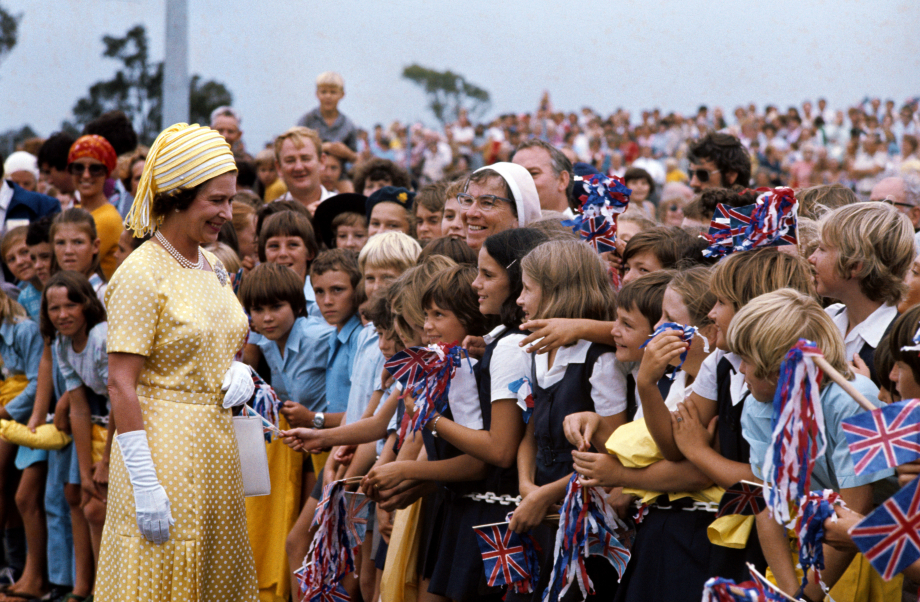 The Queen visits Australia in 1977