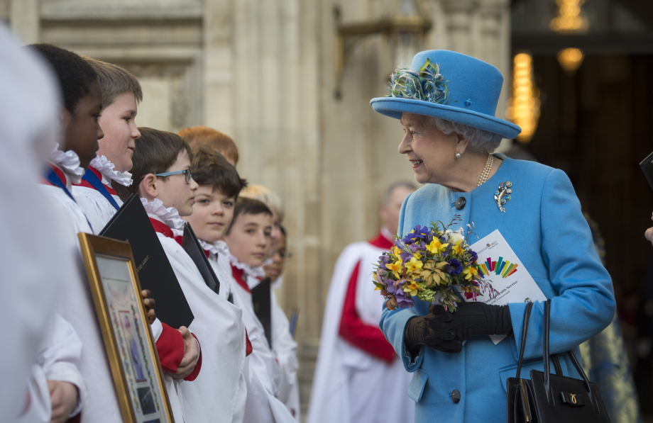The Queen attends the Commonwealth Service in 2016
