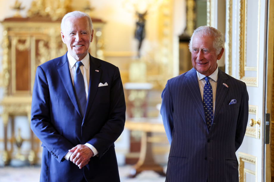 The King with President Biden