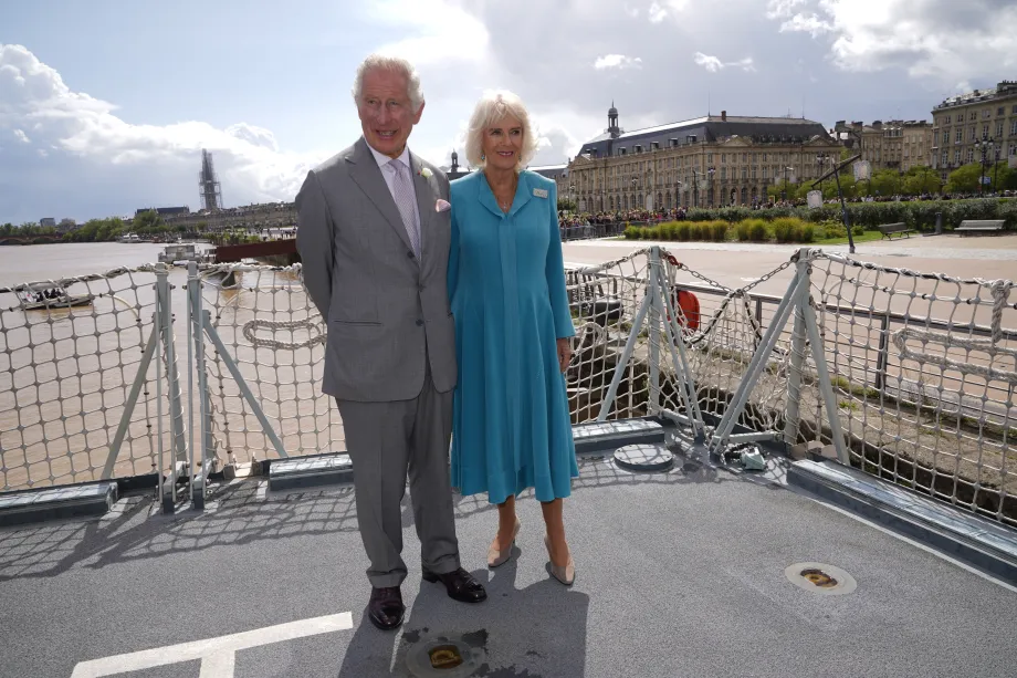 Their Majesties onboard HMS IRON DUKE