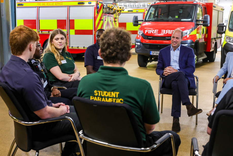 Prince of Wales meets first responders