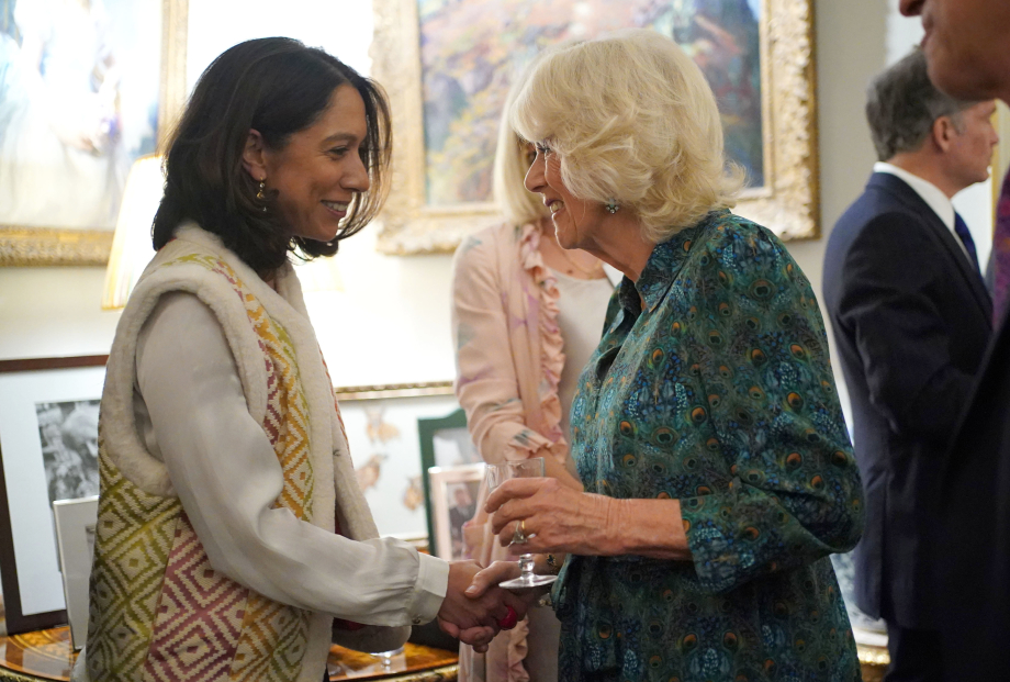The Queen at a reception for The Forwards Arts Foundation