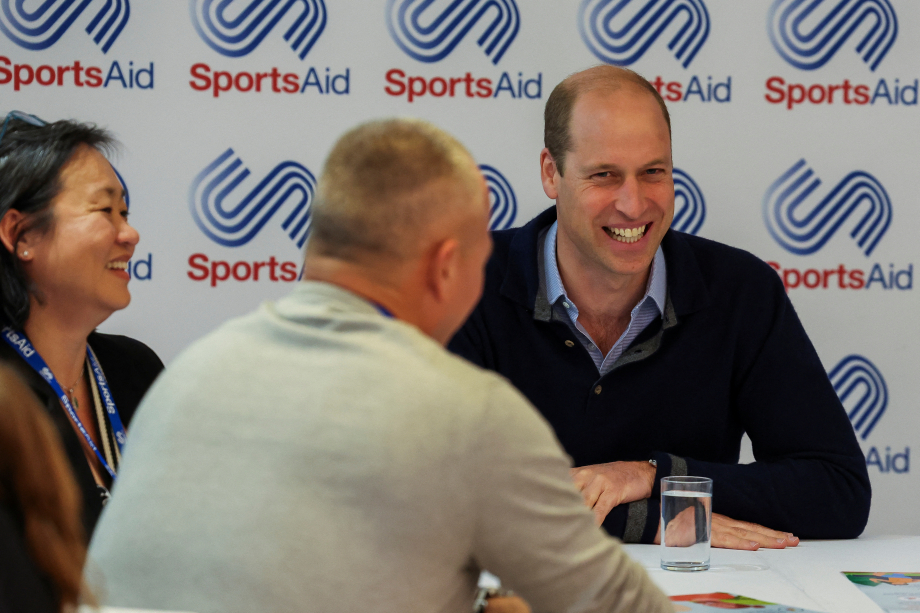 Prince of Wales in conversation at SportsAid