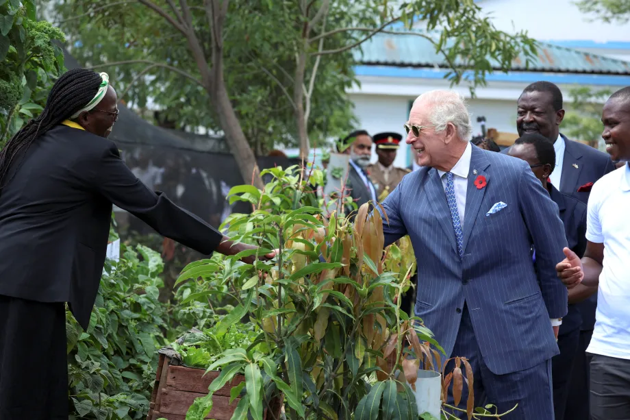 The King visits City Shamba