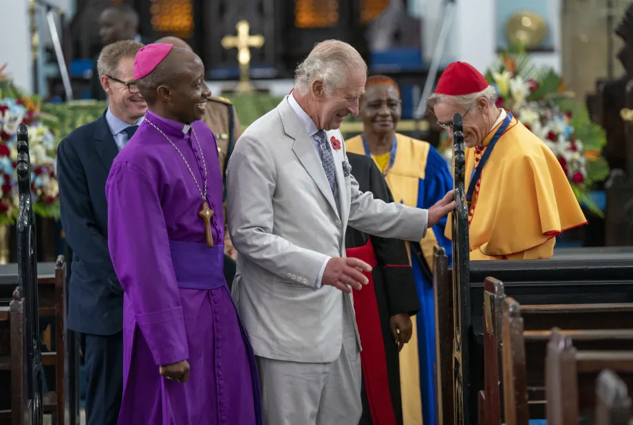 The King at Mombasa Memorial Cathedral
