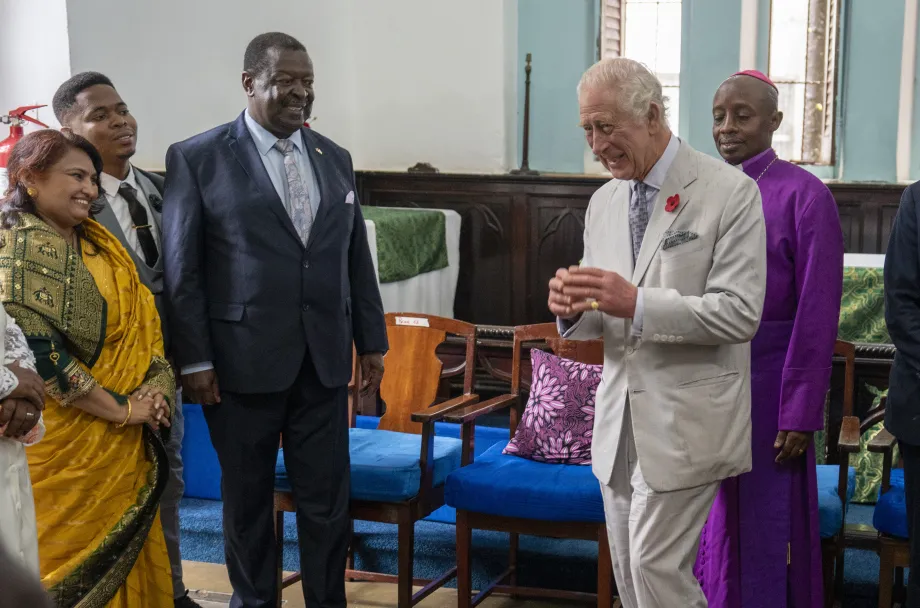 The King at Mombasa Memorial Cathedral
