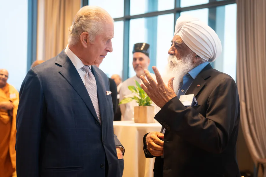 The King meets faith leaders