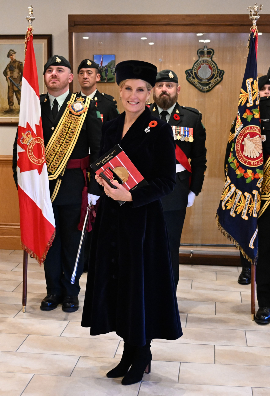 The Duchess was presented with The Canadian Forces' Decoration
