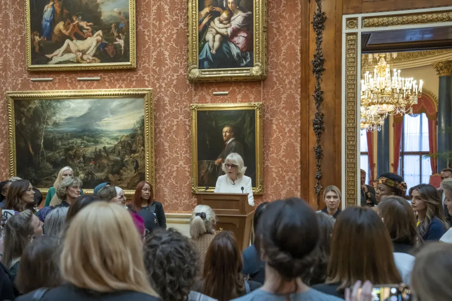 The Queen hosts a reception