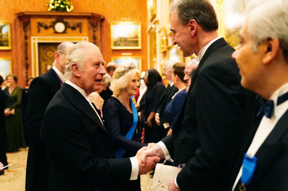 The King and Queen at the Diplomatic Reception