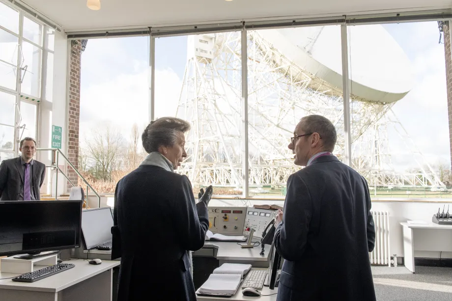 The Princess Royal at the Jodrell Bank Observatory