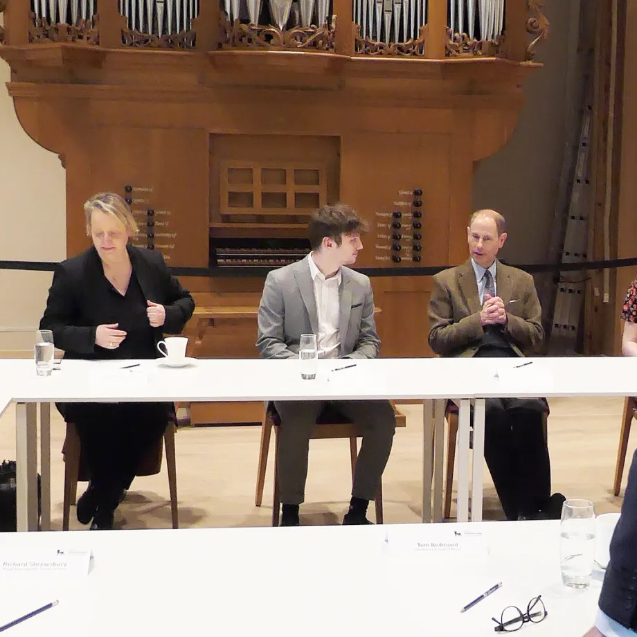 The Duke of Edinburgh hosting a round table
