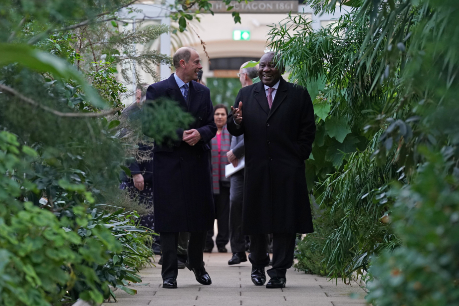 The Duke of Edinburgh visits Kew Gardens with President Ramaphosa
