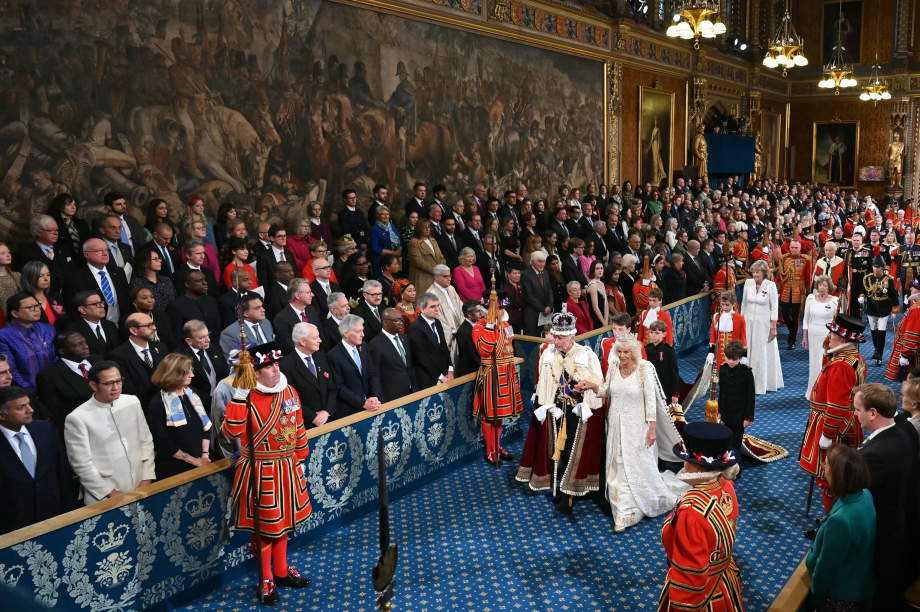 The King and Queen attend State Opening of Parliament