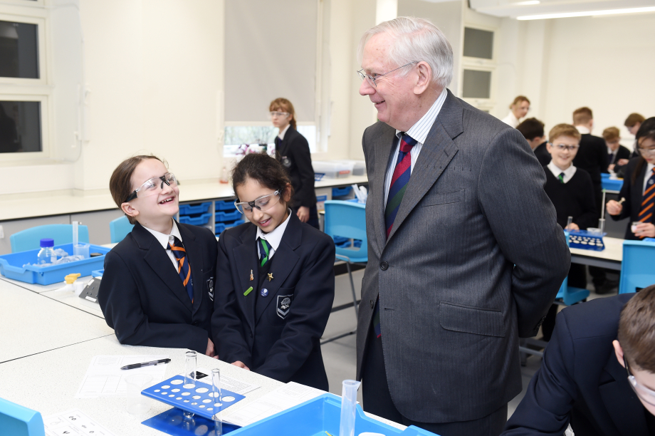 His Royal Highness The Duke of Gloucester toured the new facilities before officially opening Heathside School.