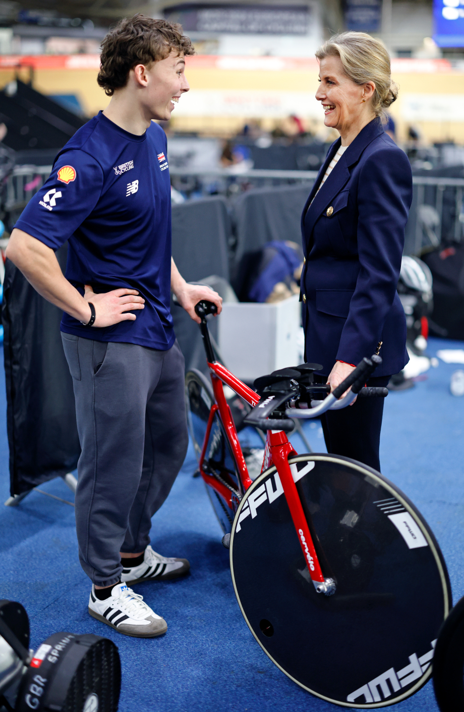 The Duchess of Edinburgh at the National Cycling Centre