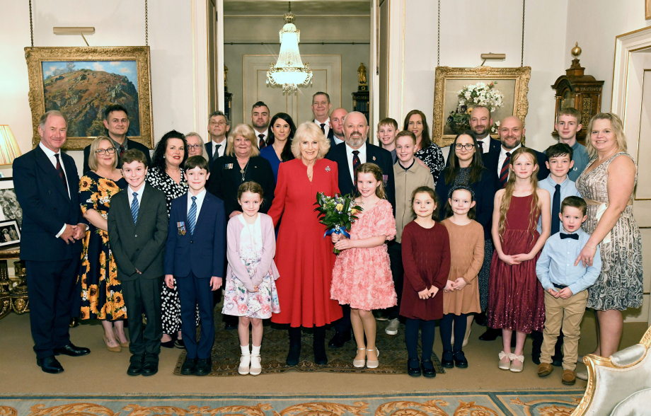 The Queen hosts a Colonel's Fund reception