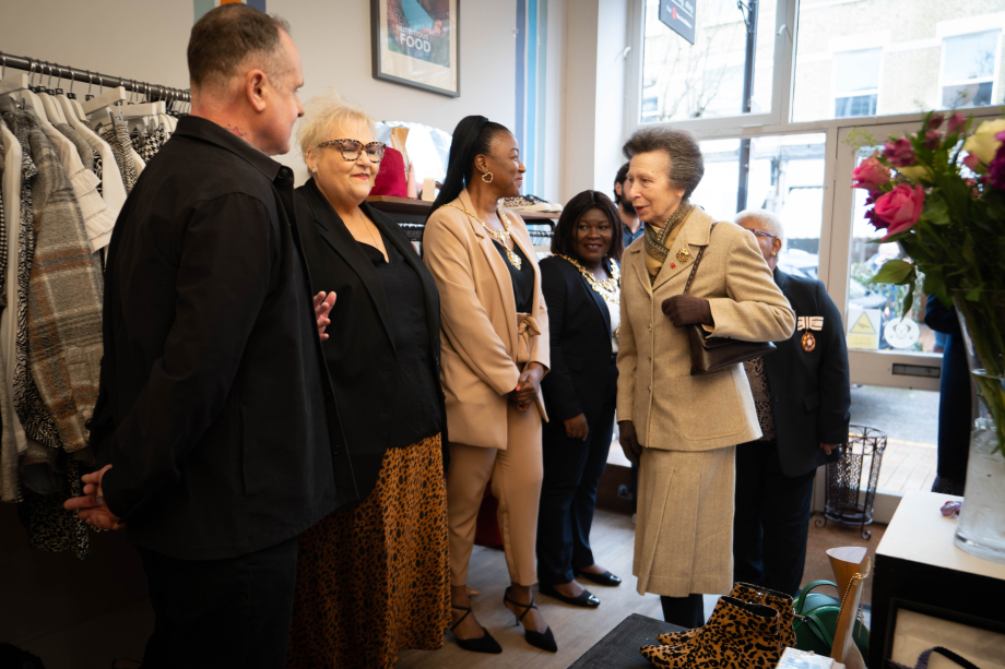 The Princess Royal visits a Save The Children shop, Wandsworth