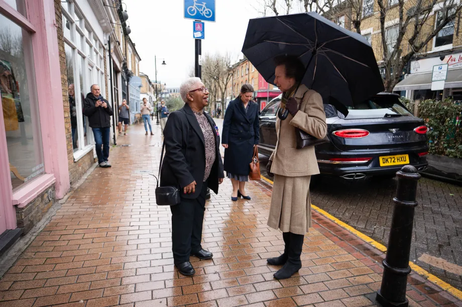 The Princess Royal visits a Save The Children shop, Wandsworth