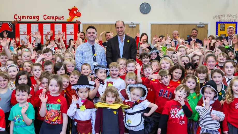 The Prince of Wales visits Wrexham