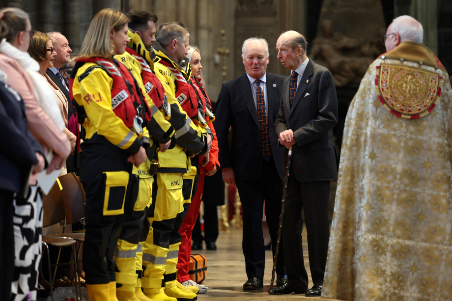 The Duke of Kent attends the Service of Thanksgiving at Westminster Abbey