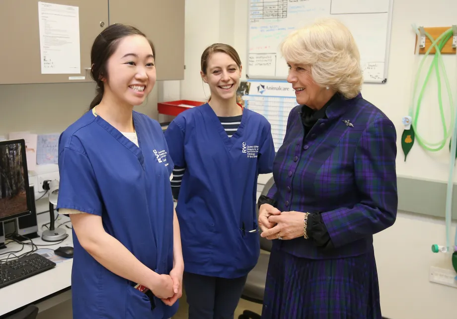 The Queen on a visit to Animal Care Trust