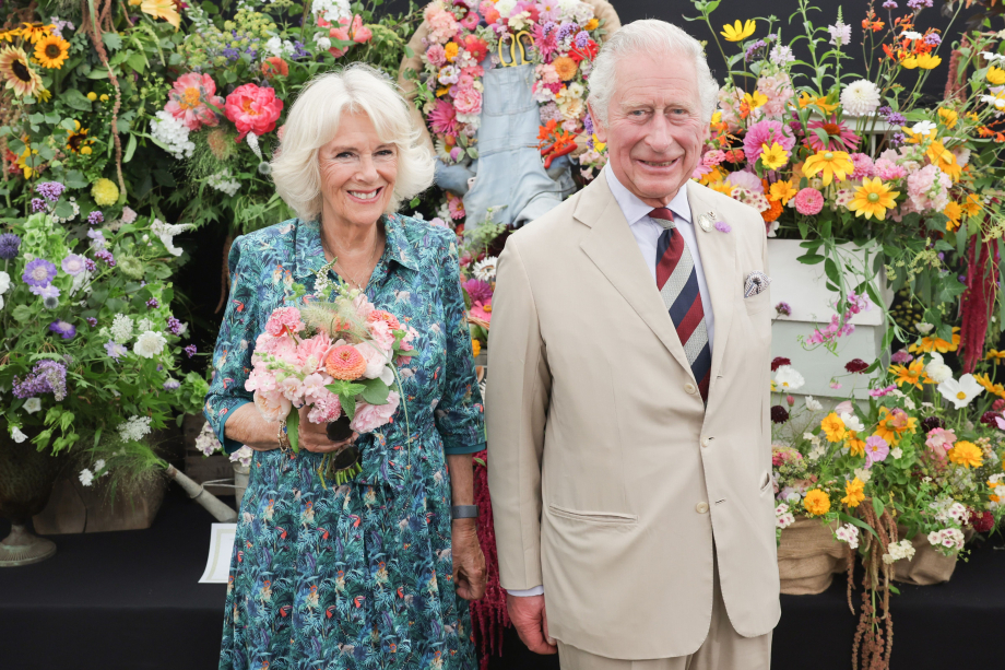 The King and The Queen at Sandringham Flower Show