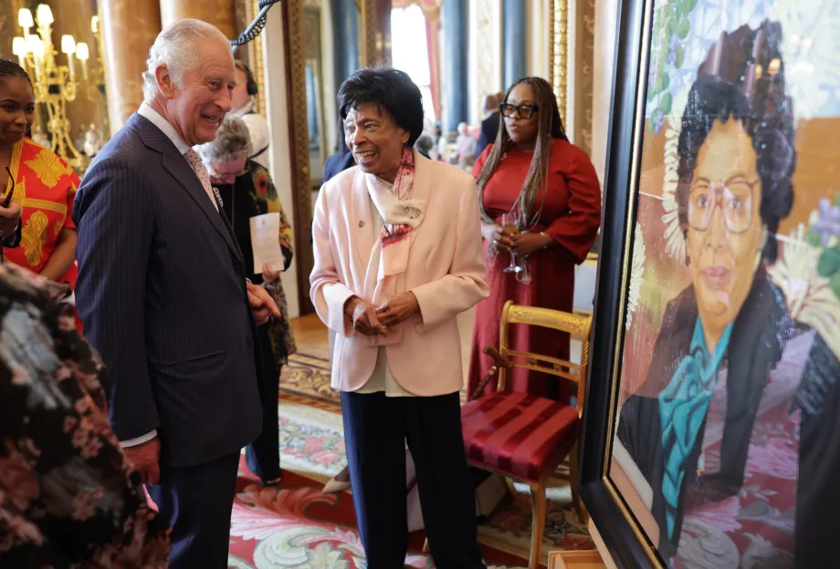 The King at an event to unveil 'Windrush: Portraits of a Pioneering Generation'