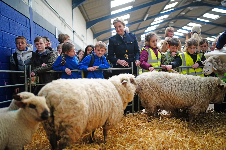 The Duchess of Edinburgh at a Field to Food Learning Day