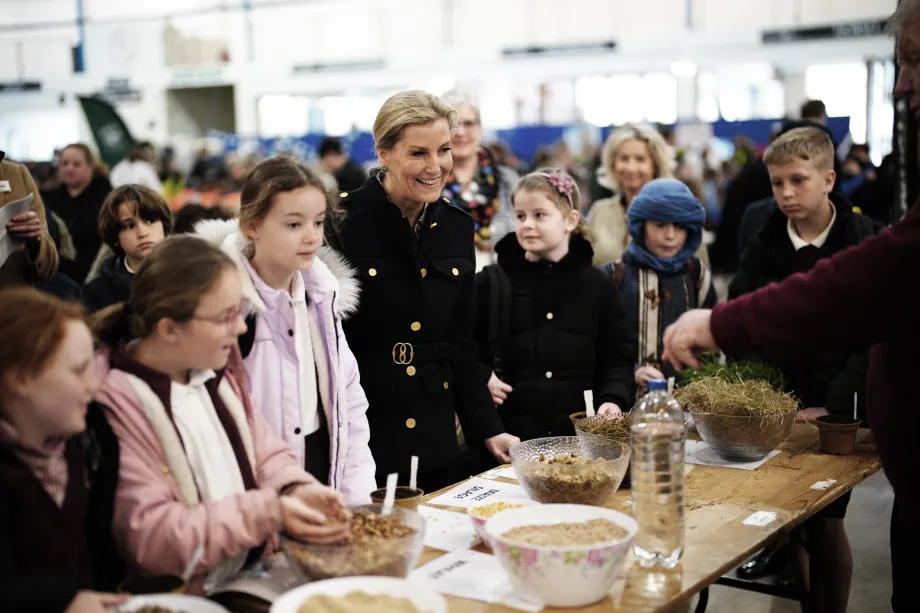 The Duchess of Edinburgh at a Field to Food Learning Day