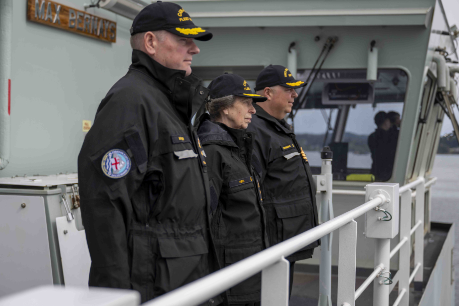 The Princess Royal attends the Commissioning Ceremony for the HMCS Max Bernays 
