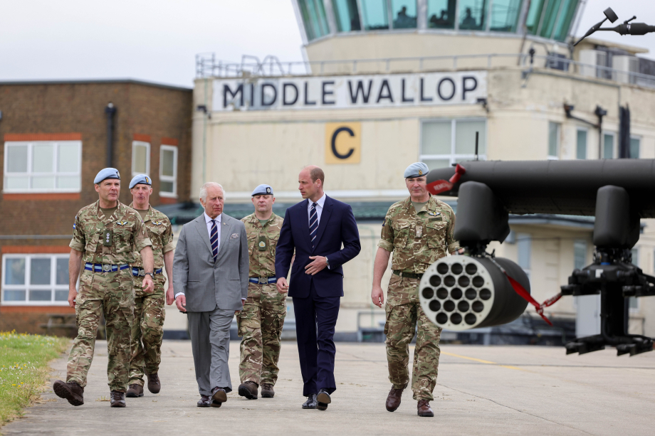 The King and The Prince of Wales at Middle Wallop