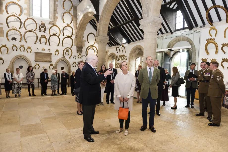 The Duke and Duchess of Edinburgh at Oakham Castle