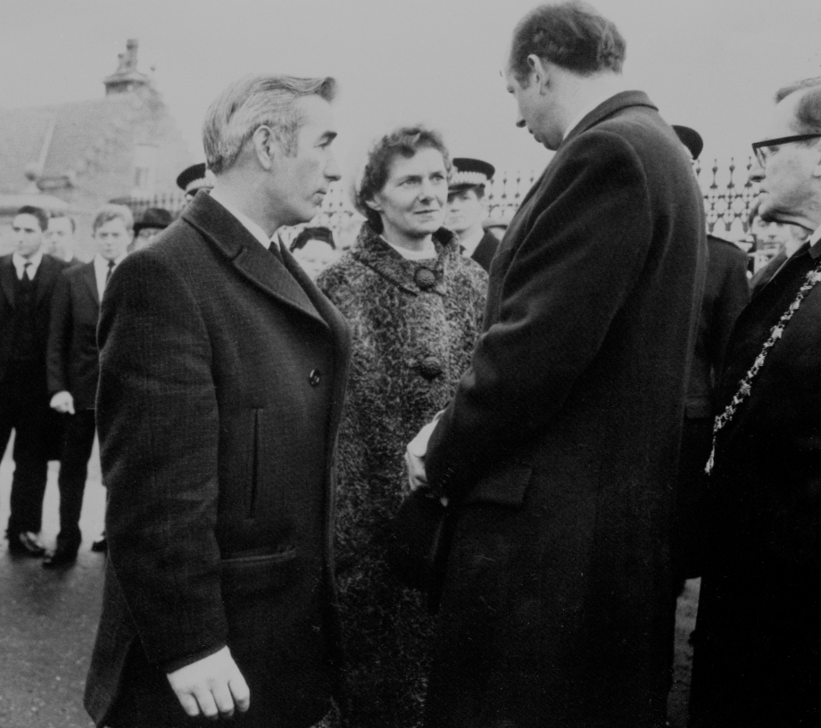 The Duke of Kent visits Fraserburgh in 1970