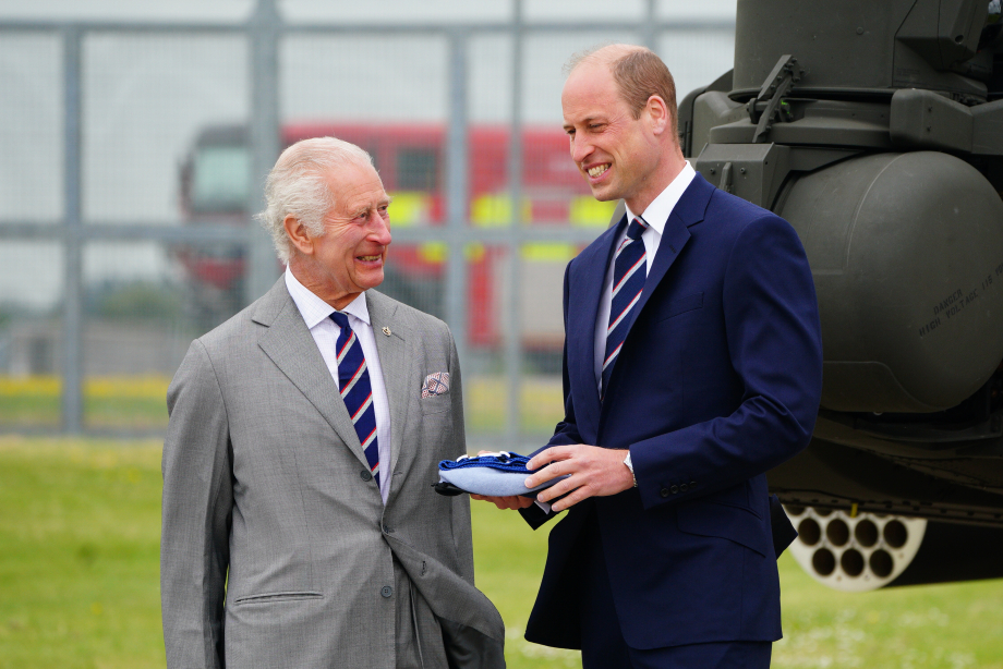 The King and The Prince of Wales in Middle Wallop
