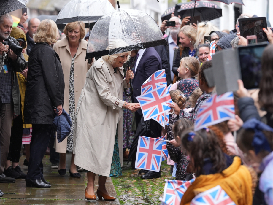 The Queen arrives at the Church of St Mary's