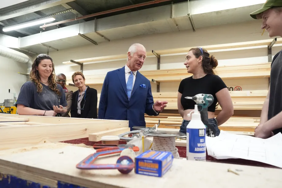 The King and Queen visit RADA