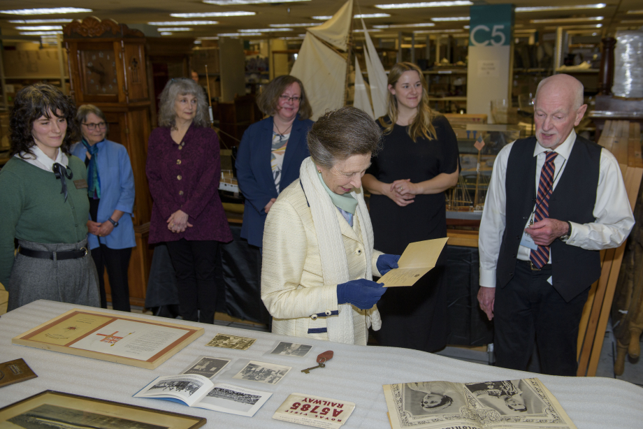 The Princess Royal visits the Maritime Museum of British Columbia Archive 