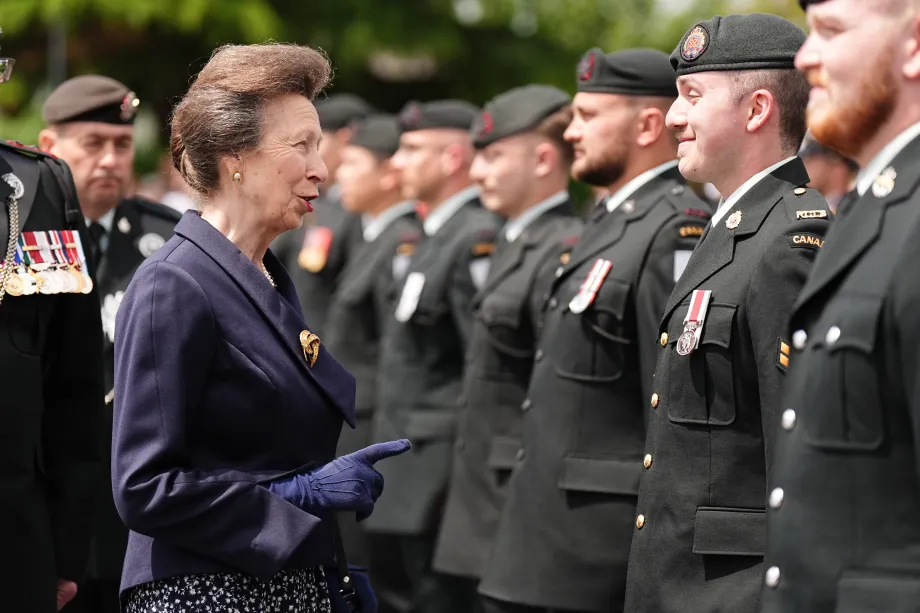 The Princess Royal in Normandy
