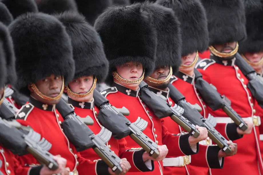 Troops on parade