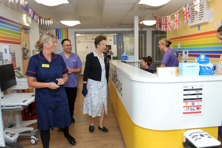 The Princess Royal visits Worcestershire Royal Hospital