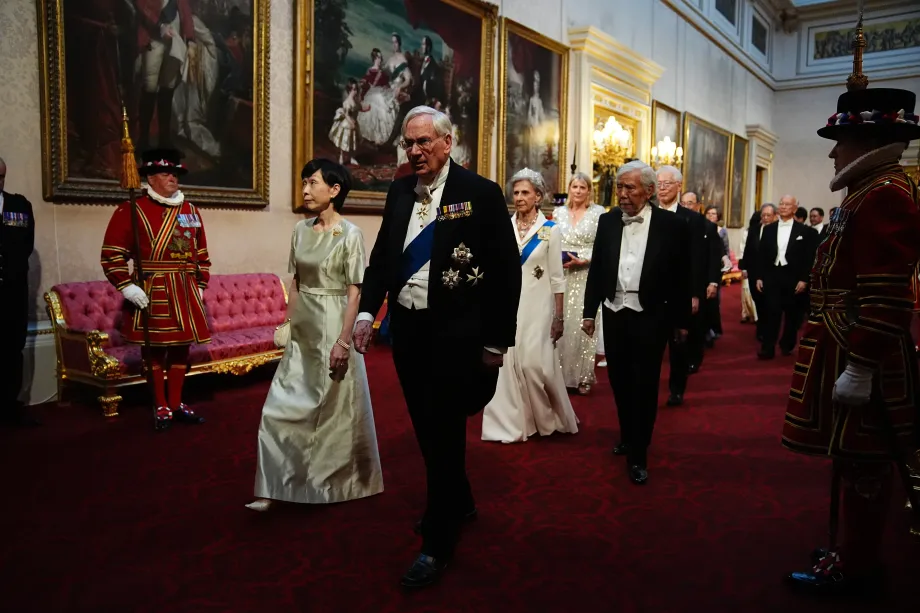 The Duke of Gloucester during the State Visit of the Emperor of Japan