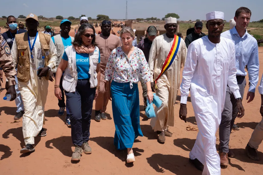 The Duchess of Edinburgh visits Chad