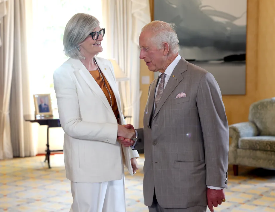 The King with the Governor General of Australia