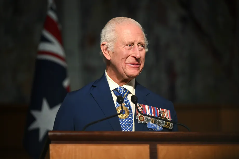 The King at Parliament House, Canberra