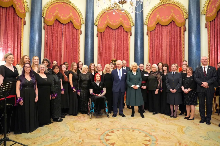 Military Wives Choir and The King and Queen
