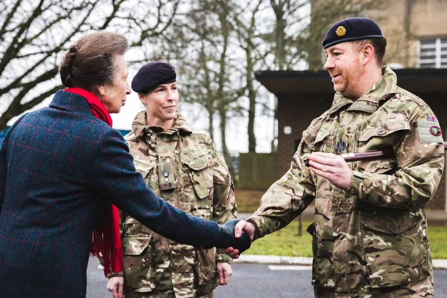 The Princess Royal visits the Royal Logistic Corps