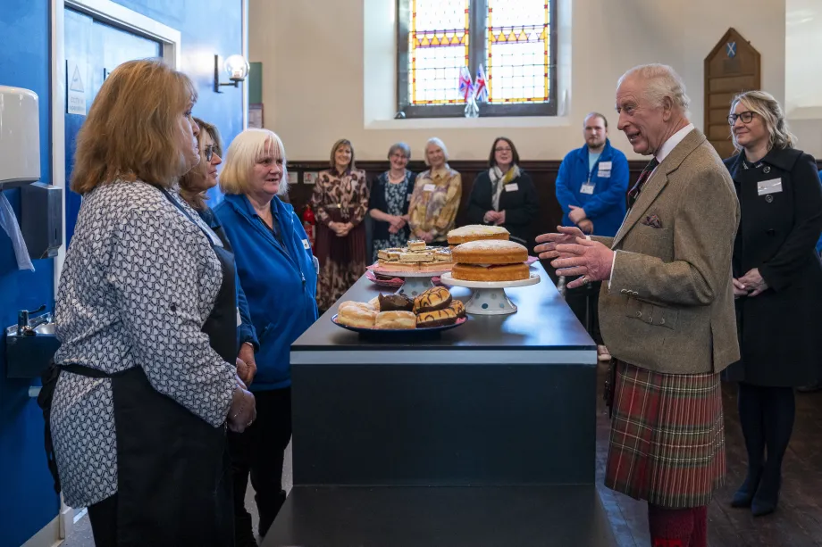 The King visits Clackmannanshire